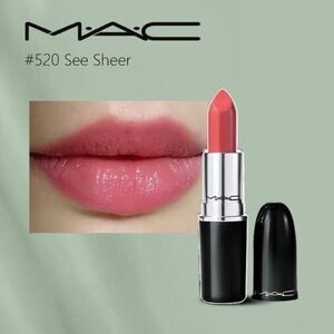 MAC Cosmetics See Sheer #520 Sheer Pink Moisture Lipstick